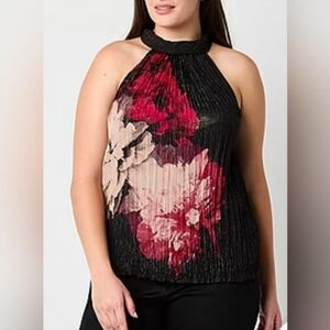 Worthington Women's Sleeveless Mockneck Top Tunic Blouse. Size XXL